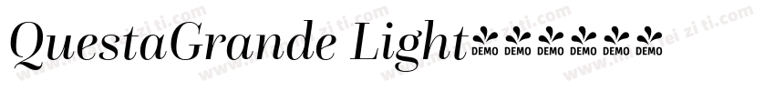 QuestaGrande Light字体转换